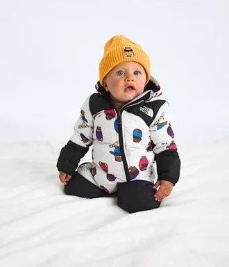 Baby 1996 Retro Nuptse One-Piece—Estampado