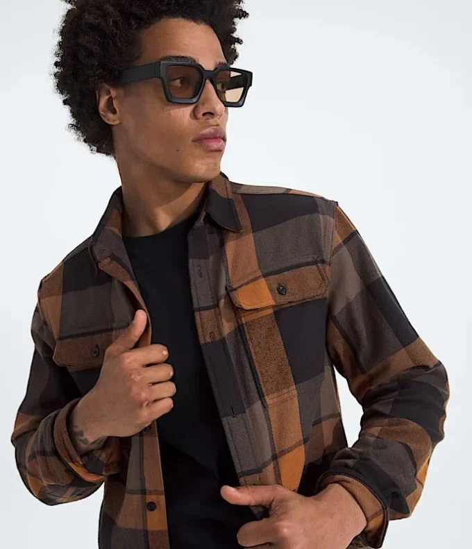 Camisa de franela Arroyo para hombre, a cuadros