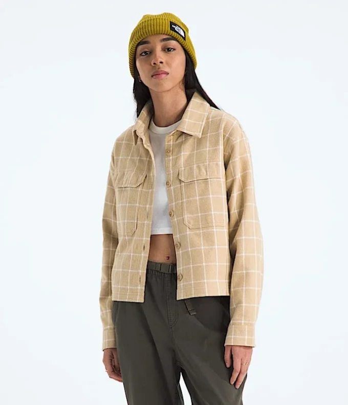 Camisa de franela Valley para mujer — A cuadros