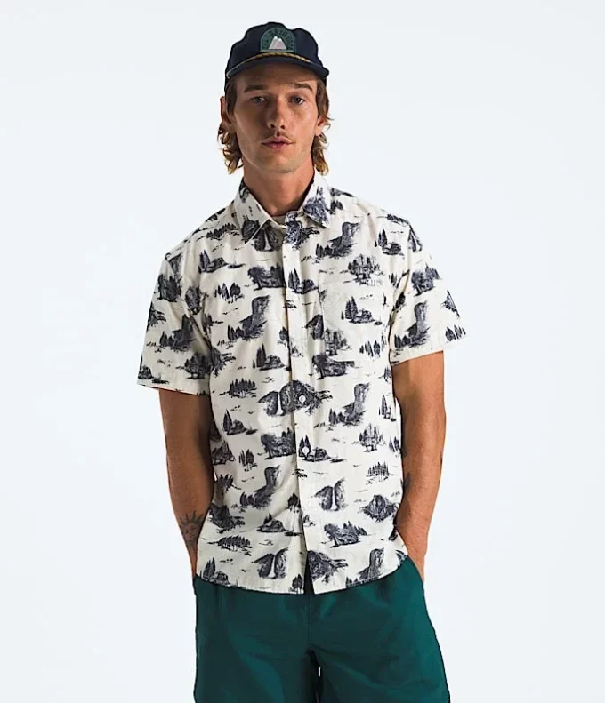 Camisa de manga corta para hombre con estampado Baytrail