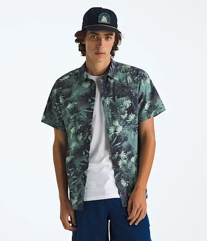 Camisa de manga corta para hombre con estampado Baytrail