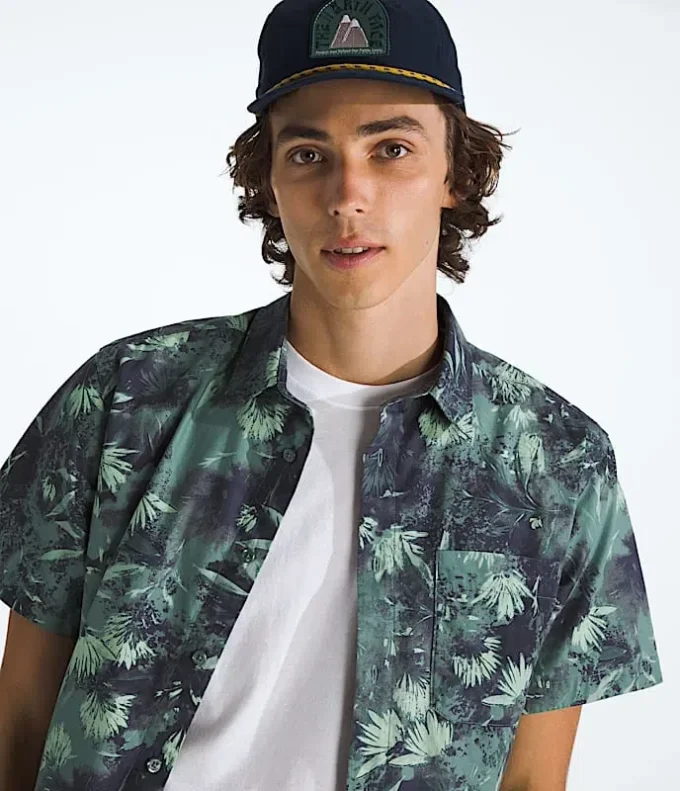 Camisa de manga corta para hombre con estampado Baytrail