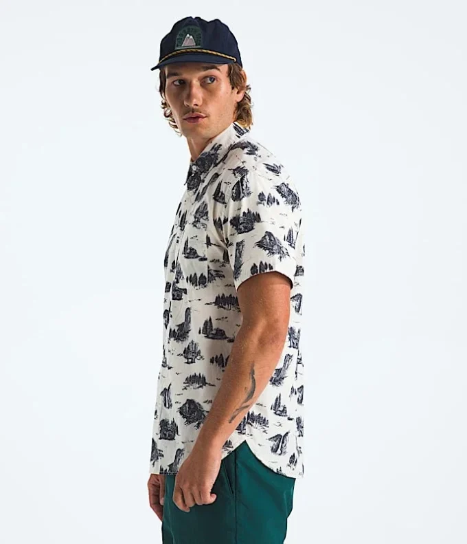 Camisa de manga corta para hombre con estampado Baytrail