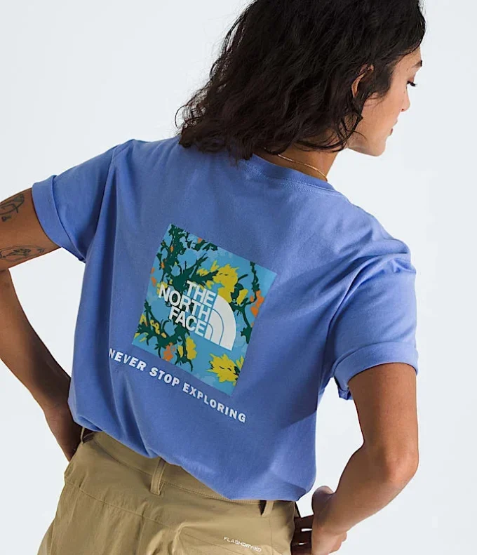 Camiseta Core Flower Power Box NSE de manga corta para mujer