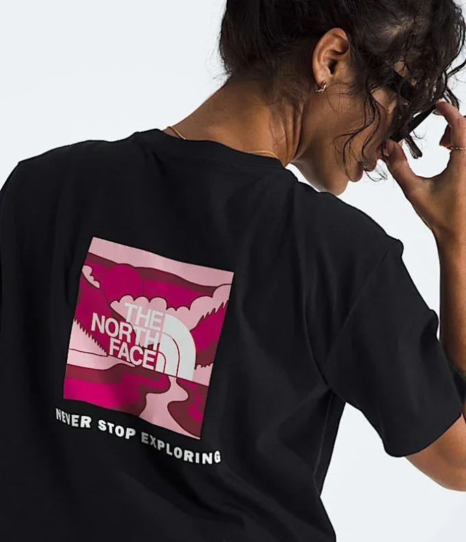 Camiseta Core Outdoor Valley Box NSE de manga corta para mujer