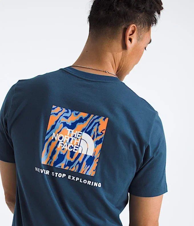 Camiseta Core Wavy Lines Box NSE de manga corta para hombre Camiseta Core Wavy Lines Box NSE de manga corta para hombre