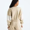 Camiseta corta oversize de felpa para mujer Camiseta corta oversize de felpa para mujer