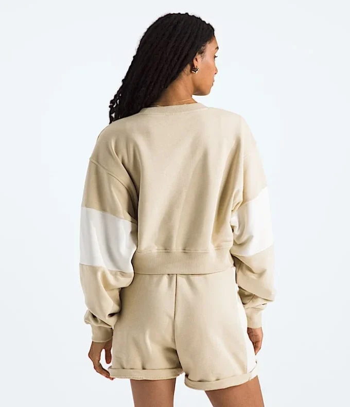 Camiseta corta oversize de felpa para mujer Camiseta corta oversize de felpa para mujer