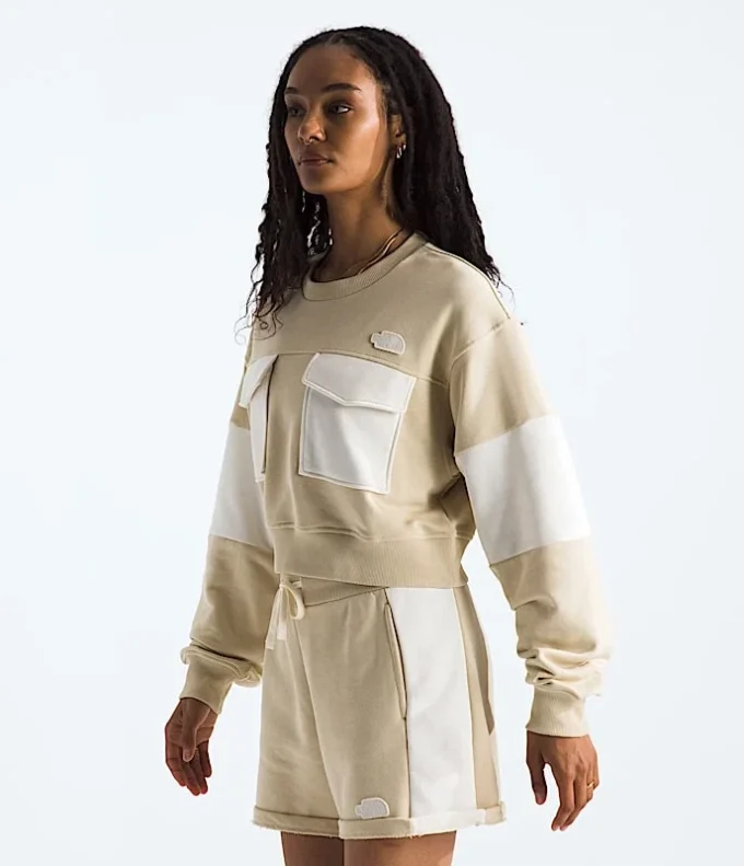 Camiseta corta oversize de felpa para mujer Camiseta corta oversize de felpa para mujer