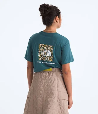 Camiseta de manga corta Evolution Floral Box NSE para mujer — Gráfico