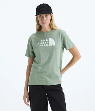 Camiseta de manga corta Evolution Sketch Logo Half Dome para mujer — Gráfico