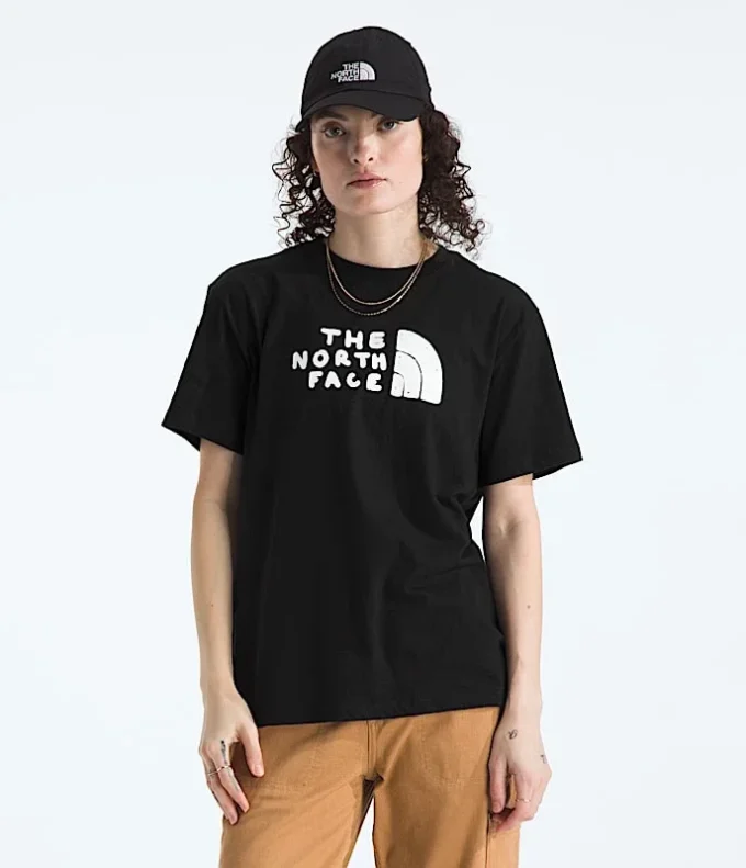 Camiseta de manga corta Evolution Sketch Logo Half Dome para mujer — Gráfico Camiseta de manga corta Evolution Sketch Logo Half Dome para mujer — Gráfico