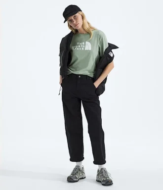Camiseta de manga corta Evolution Sketch Logo Half Dome para mujer — Gráfico