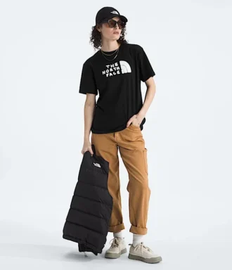 Camiseta de manga corta Evolution Sketch Logo Half Dome para mujer — Gráfico