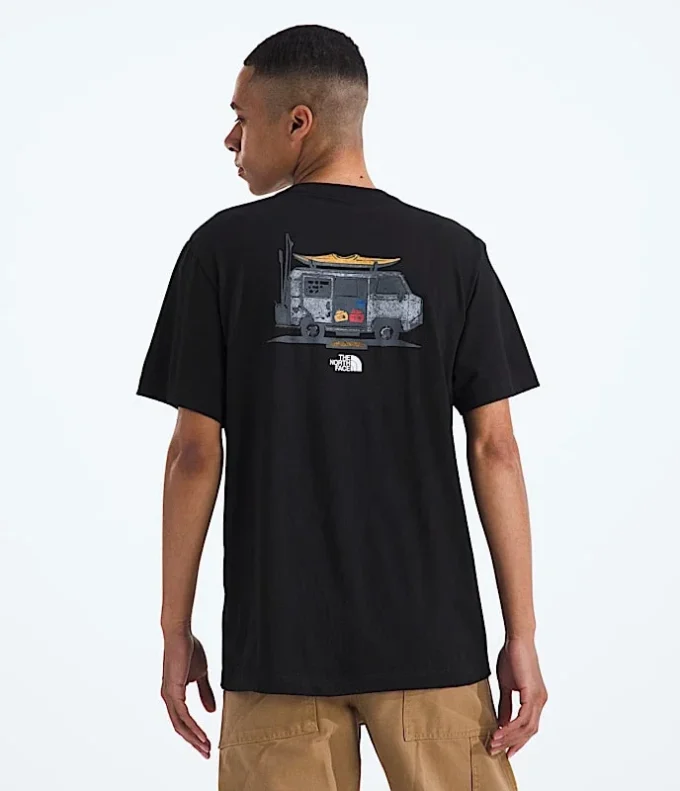 Camiseta de manga corta Evolution Van Life para hombre — Gráfico