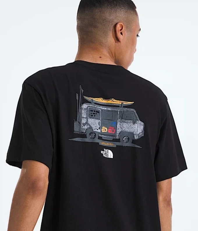 Camiseta de manga corta Evolution Van Life para hombre — Gráfico