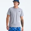 Camiseta de manga corta para hombre con mezcla de tres tejidos