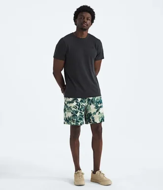 Camiseta de manga corta para hombre con mezcla de tres tejidos