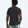 Camiseta de manga corta para hombre con mezcla de tres tejidos
