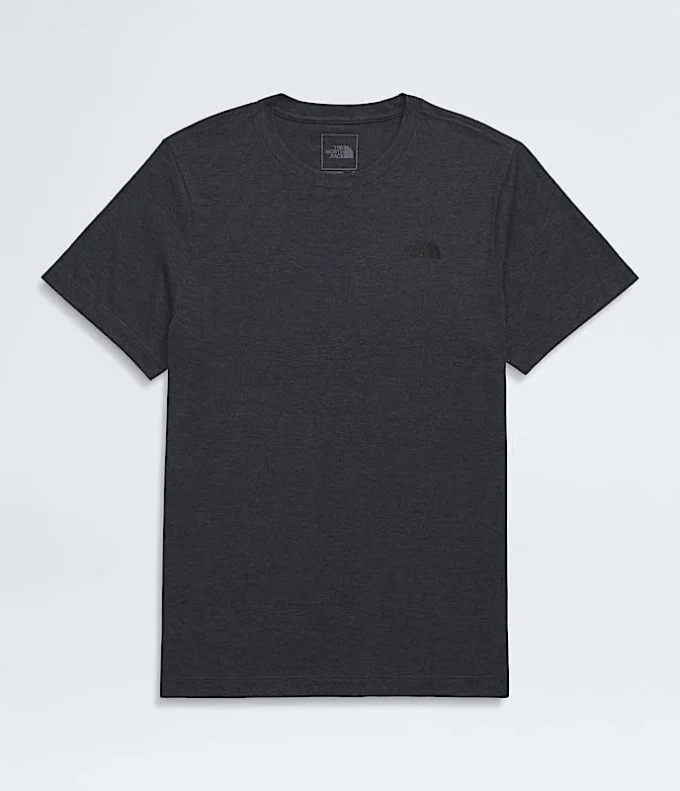 Camiseta de manga corta para hombre con mezcla de tres tejidos