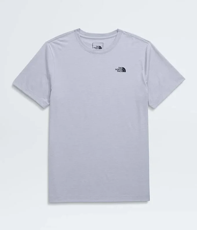 Camiseta de manga corta para hombre con mezcla de tres tejidos
