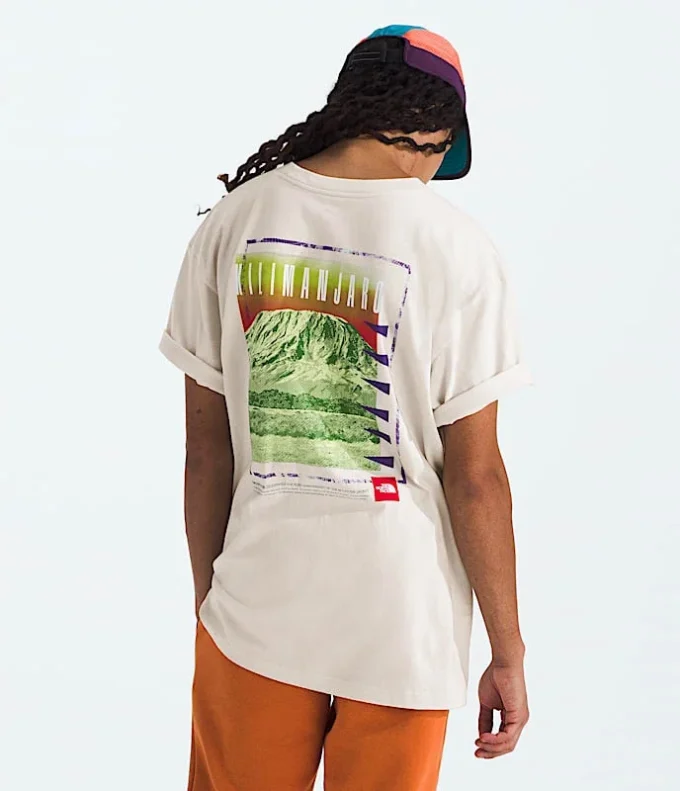 Camiseta de manga corta para hombre TNF Red Box Kilimanjaro Heavyweight