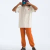 Camiseta de manga corta para hombre TNF Red Box Kilimanjaro Heavyweight
