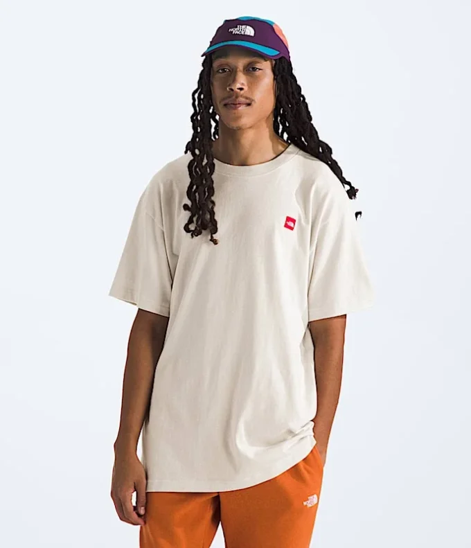 Camiseta de manga corta para hombre TNF Red Box Kilimanjaro Heavyweight