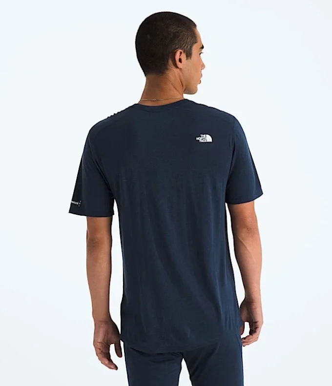 Camiseta de manga corta TNF X Smartwool para hombre, mezcla de merino 150