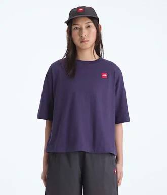 Camiseta de manga corta y corte cuadrado TNF™ Red Box para mujer