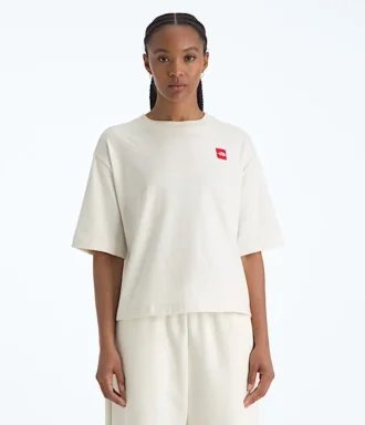 Camiseta de manga corta y corte cuadrado TNF™ Red Box para mujer