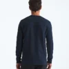 Camiseta de manga larga con cuello henley para hombre