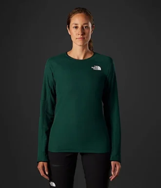Camiseta de manga larga FUTUREFLEECE™ Crew de la serie Summit para mujer