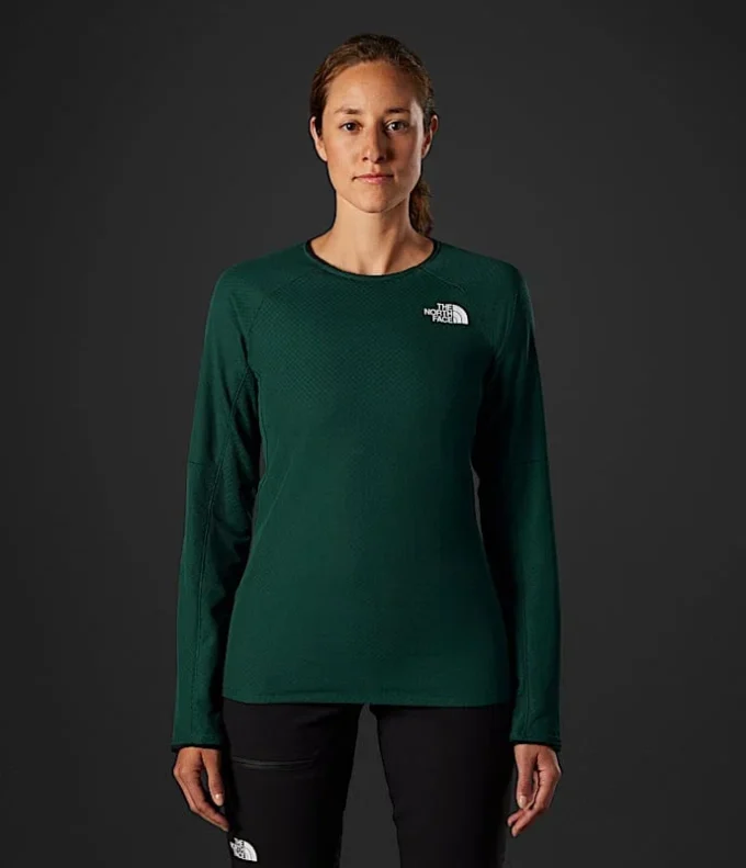 Camiseta de manga larga FUTUREFLEECE™ Crew de la serie Summit para mujer