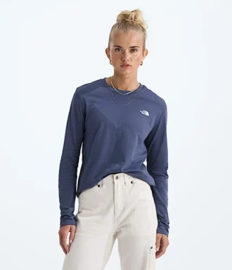 Camiseta de manga larga Simple Dome para mujer
