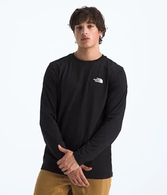 Camiseta sencilla de manga larga para hombre