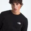 Camiseta sencilla de manga larga para hombre