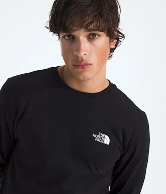 Camiseta sencilla de manga larga para hombre