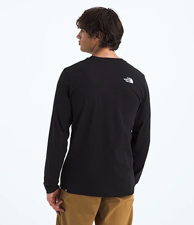 Camiseta sencilla de manga larga para hombre