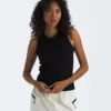 Camiseta sin mangas Slim Rib para mujer