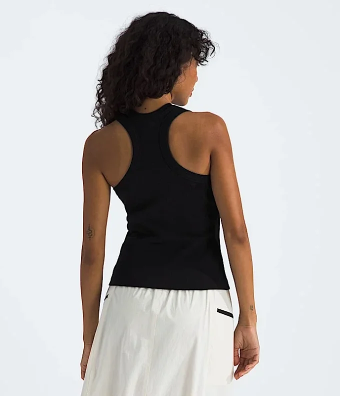 Camiseta sin mangas Slim Rib para mujer