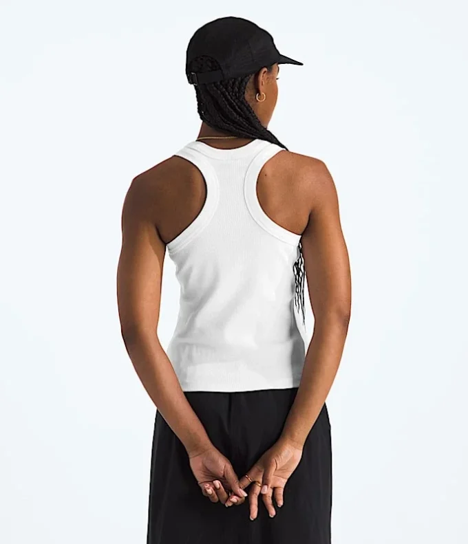 Camiseta sin mangas Slim Rib para mujer