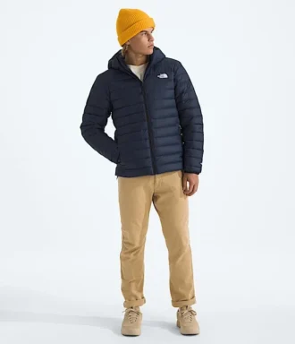 Chaqueta clásica con capucha para hombre