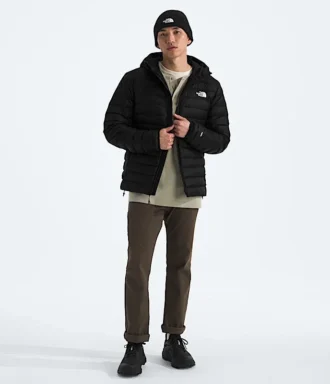 Chaqueta clásica con capucha para hombre