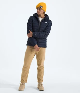 Chaqueta clásica con capucha para hombre