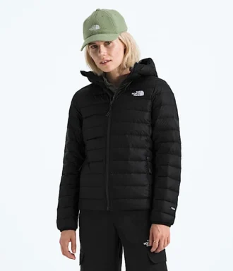 Chaqueta clásica con capucha para mujer