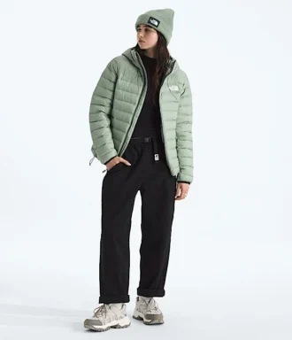 Chaqueta clásica con capucha para mujer