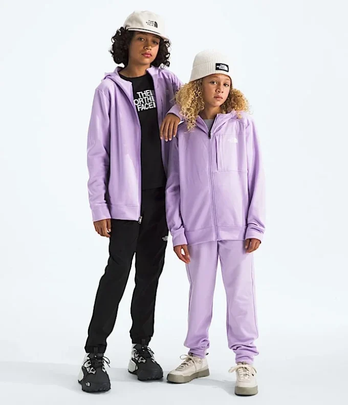 Chaqueta con capucha y cremallera completa TNF™ Performance Fleece para niño y niña Chaqueta con capucha y cremallera completa TNF™ Performance Fleece para niño y niña
