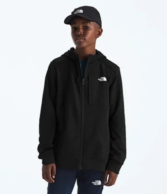 Chaqueta con capucha y cremallera completa TNF™ Performance Fleece para niño y niña