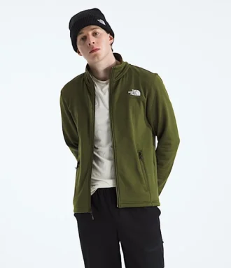 Chaqueta con cremallera completa Cedar Trail Grid Fleece para hombre